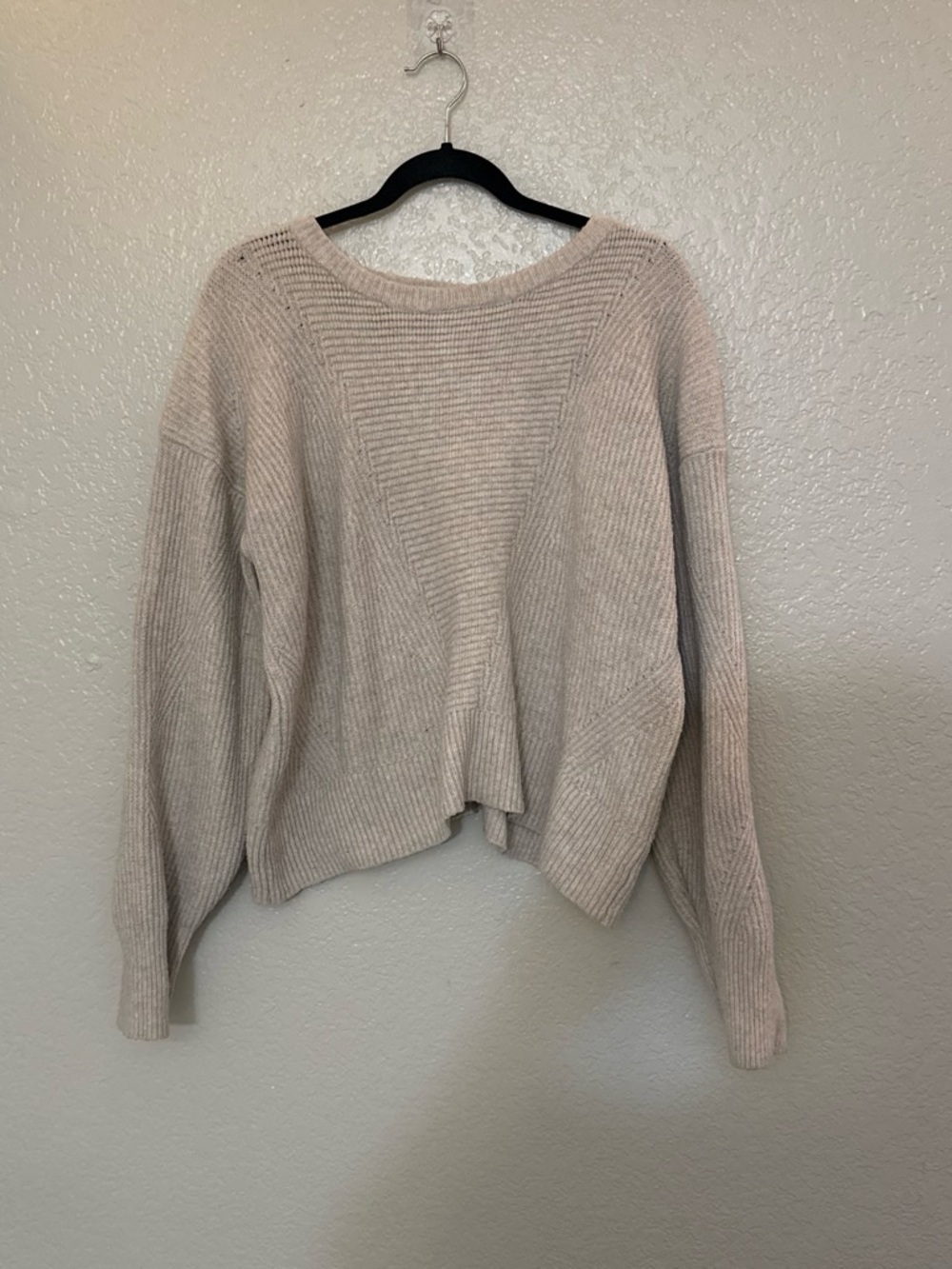 Olive & Oak Ribbed Crewneck Sweater - Light Taupe